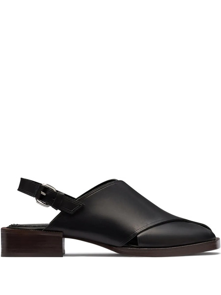  Lemaire Cross Sandals - Black 