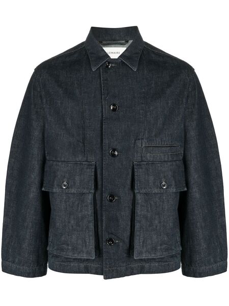  Lemaire Denim Shirt Jacket - Blue 