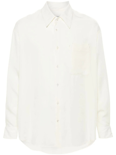  Lemaire Double-pocket Lyocell Shirt - Neutrals 