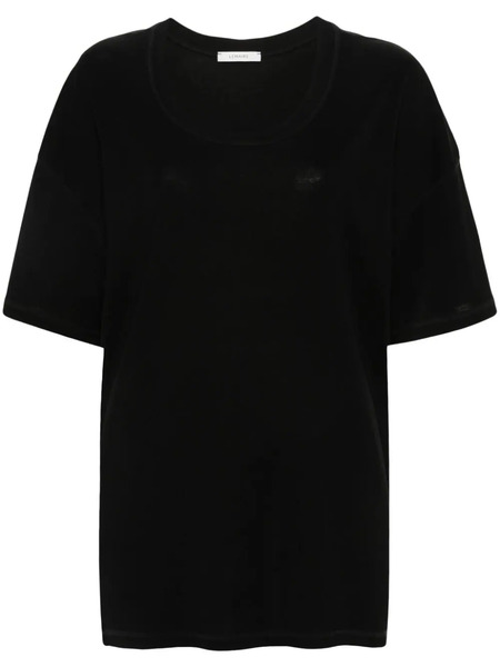  Lemaire Drop-shoulder Cotton T-shirt - Black 