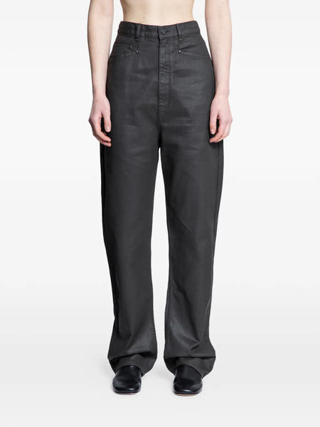  Lemaire Dropped Crotch Denim Trousers - Black 
