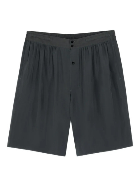  Lemaire Elasticated-waistband Shorts - Grey 