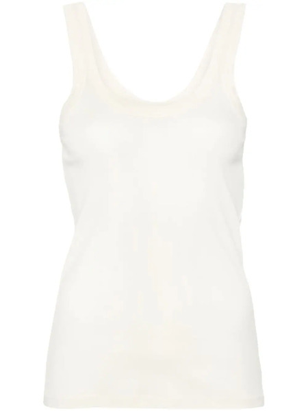  Lemaire Fine-ribbed Tank Top - Yellow 