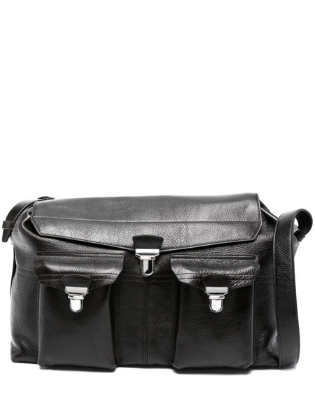  Lemaire Gear Pebbled Holdall Bag - Brown 