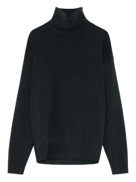  Lemaire High-neck Wool Sweater - Black 