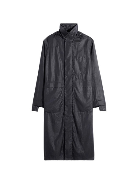  Lemaire Hooded Raincoat - Black 