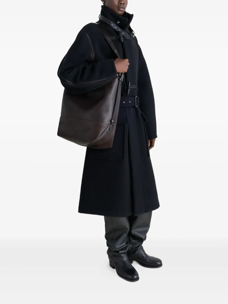  Lemaire Large Belted Tote Bag - Brown 