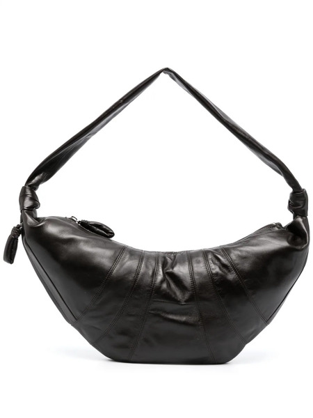  Lemaire Large Croissant Leather Shoulder Bag - Brown 