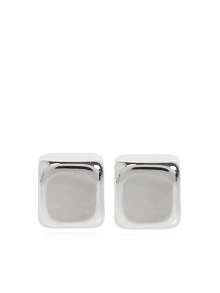  Lemaire Logo-engraved Earrings - Silver 