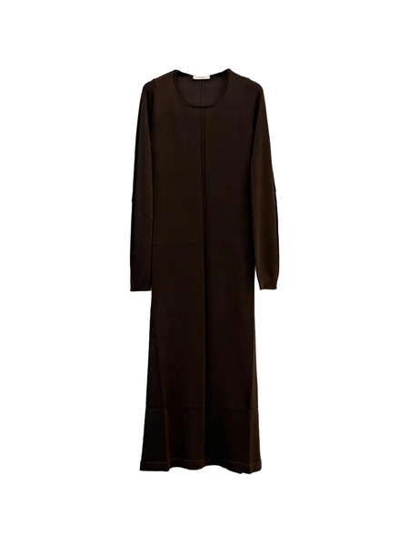  Lemaire Long-sleeve Maxi Dress - Brown 