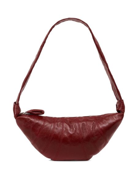  Lemaire Medium Croissant Cotton Bag - Red 