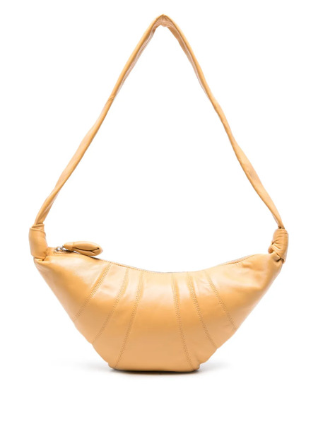  Lemaire Medium Croissant Leather Shoulder Bag - Orange 