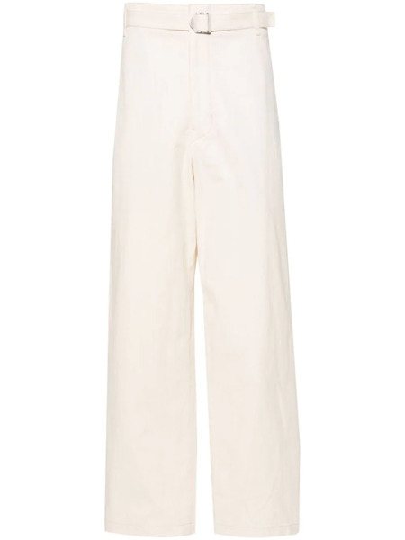  Lemaire Mid-rise Straight-leg Trousers - Neutrals 