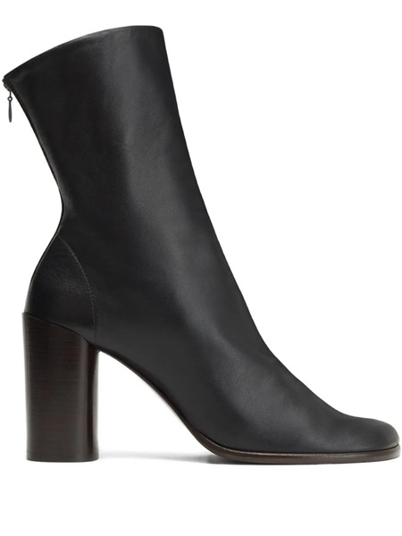  Lemaire 80mm Anatomic Zip-detail Block-heel Boots - Brown 