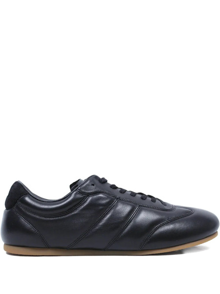  Lemaire Panelled Leather Sneakers - Black 