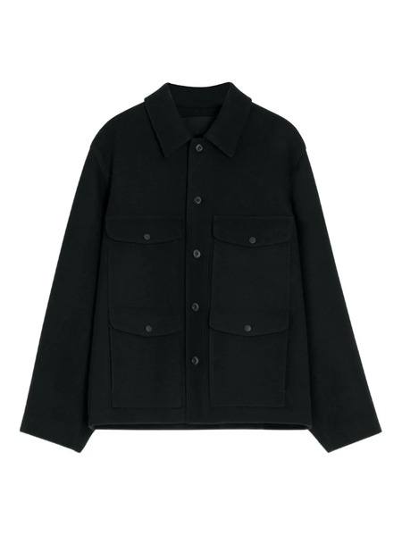  Lemaire Patch-pocket Buttoned Shirt Jacket - Black 