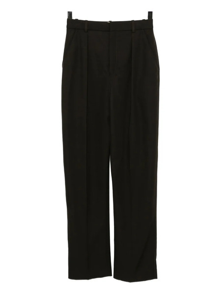  Lemaire Pleated Straight-leg Trousers - Brown 