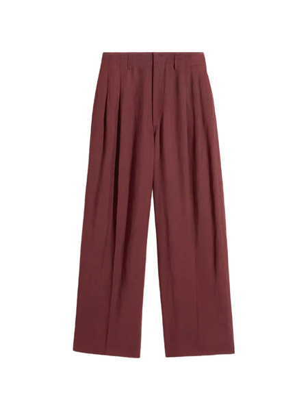  Lemaire Pleated Tailored Trousers - Brown 