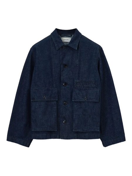  Lemaire Pocket-embellished Denim Jacket - Blue 