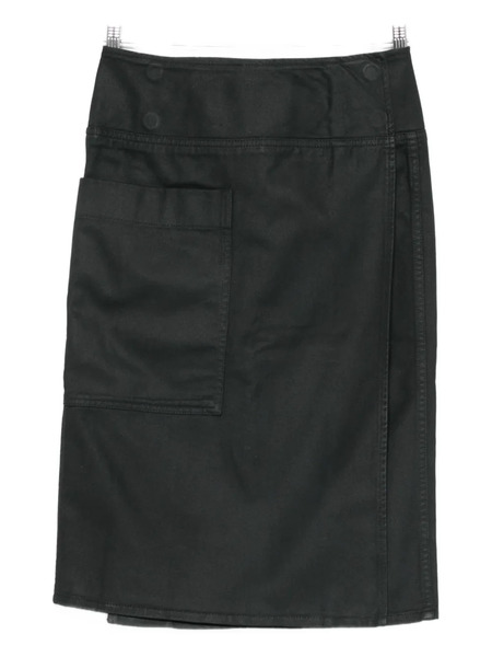  Lemaire Pocket Midi Straight Skirt - Black 