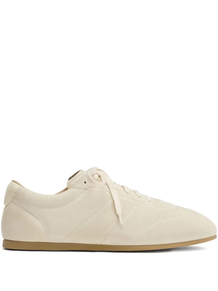  Lemaire Quilted Suede Sneakers - Neutrals 