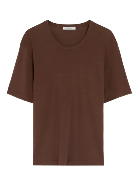  Lemaire Ribbed Crew-neck T-shirt - Brown 