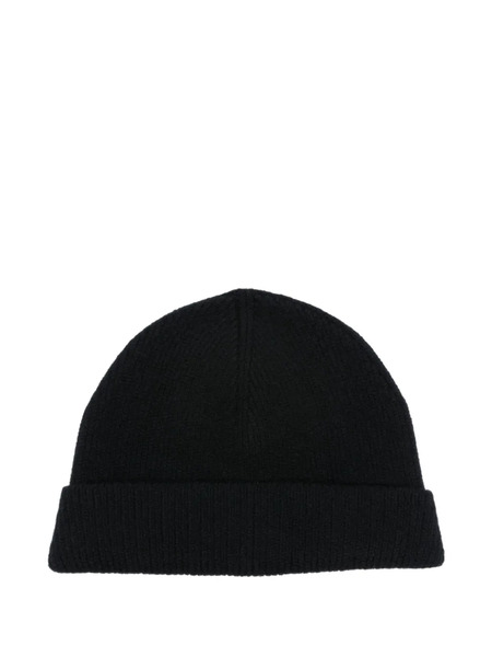  Lemaire Ribbed-knit Beanie - Black 