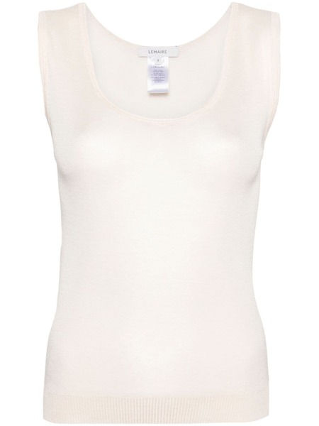  Lemaire Seamless Semi-sheer Tank Top - Neutrals 