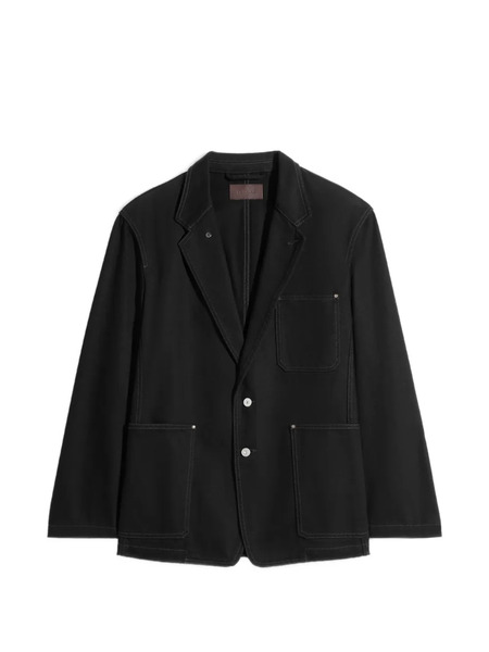  Lemaire Single-breasted Blazer - Black 