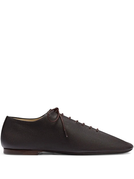 Lemaire Souris Folded Leather Lace-up Derby - Brown 