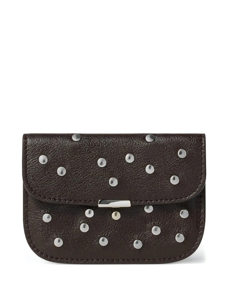  Lemaire Studed Card Holder - Brown 