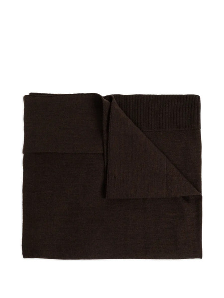  Lemaire Trompe-l œil Wool Scarf - Brown 