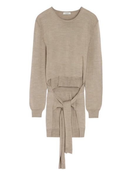  Lemaire Trompe L'oeil Wool Jumper - Neutrals 