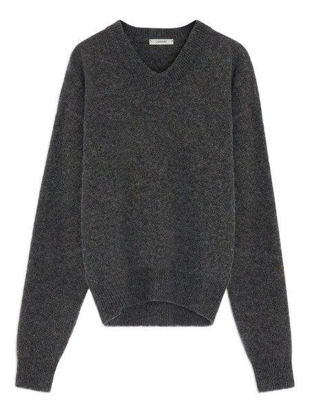  Lemaire V-neck Wool Sweater - Black 