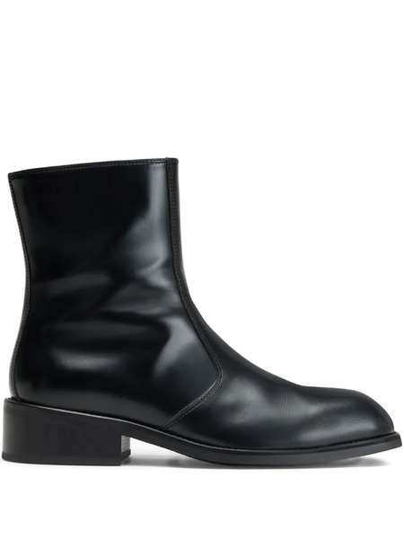 Lemaire Zip-fastening Square-toe Boots - Black 
