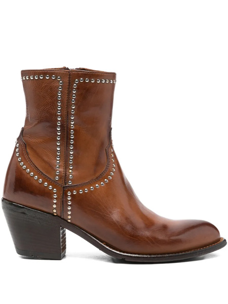  Lemargo 65mm Studded Boots - Brown 