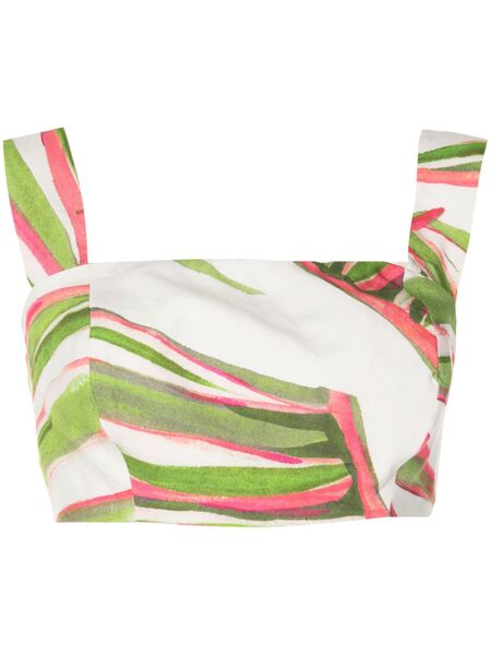  Lenny Niemeyer Abstract-pattern Print Square-neck Top - Multicolour 