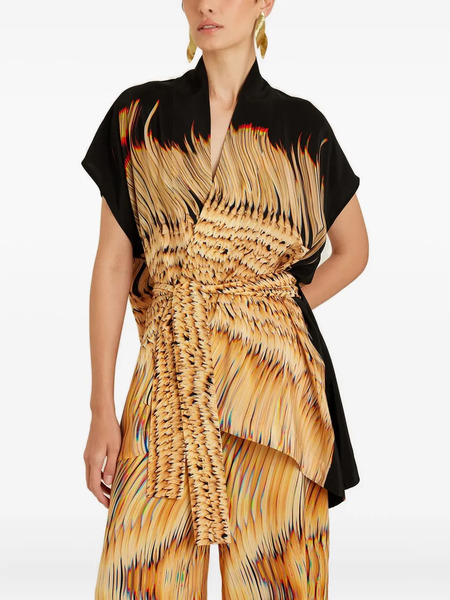  Lenny Niemeyer Abstract-print Belted Jacket - Neutrals 
