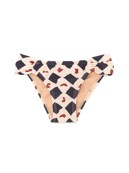  Lenny Niemeyer Graphic-print Draped Bikini Bottoms - Neutrals 