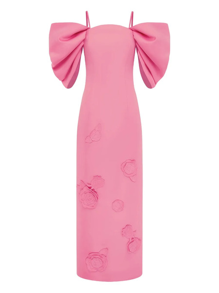  Leo Lin Arabella Floral-appliqué Maxi Dress - Pink 