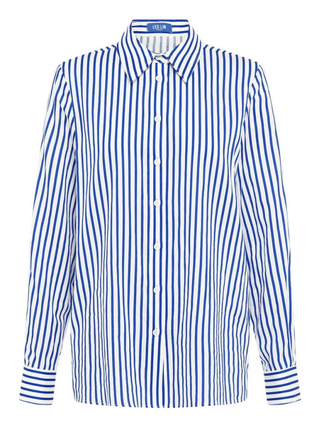  Leo Lin Rosaline Striped Shirt - White 