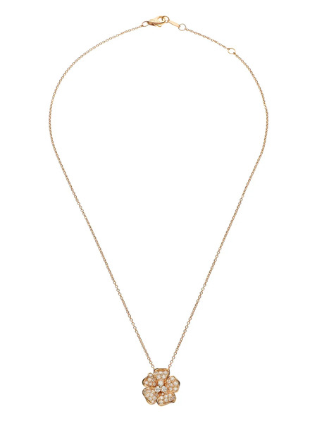  Leo Pizzo 18k Rose Gold Flora Diamond Necklace - Pink 