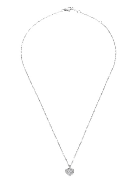  Leo Pizzo 18k White Gold Amore Diamond Necklace - Silver 
