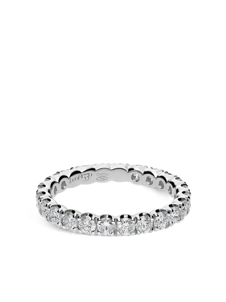  Leo Pizzo 18kt White Gold Anniversary Diamond Ring - Silver 