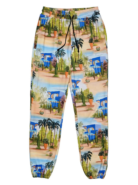  Les Benjamins Graphic-print Track Pants - Green 