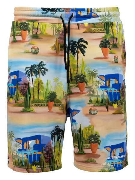  Les Benjamins Printed Shorts - Neutrals 
