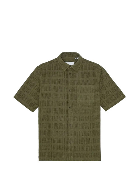  Les Deux Charlie Open-work Shirt - Green 