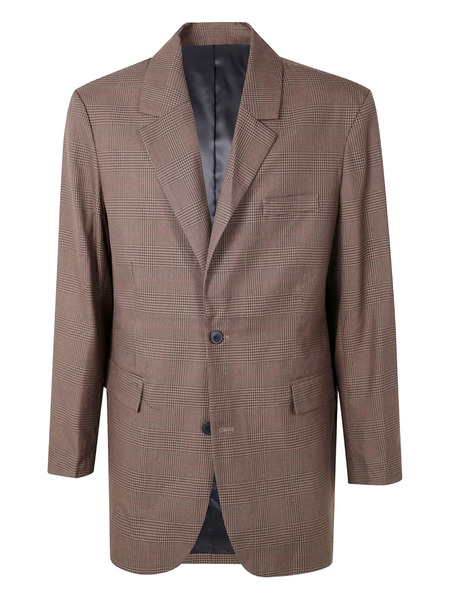  Les Deux Checked Wool Blazer - Brown 