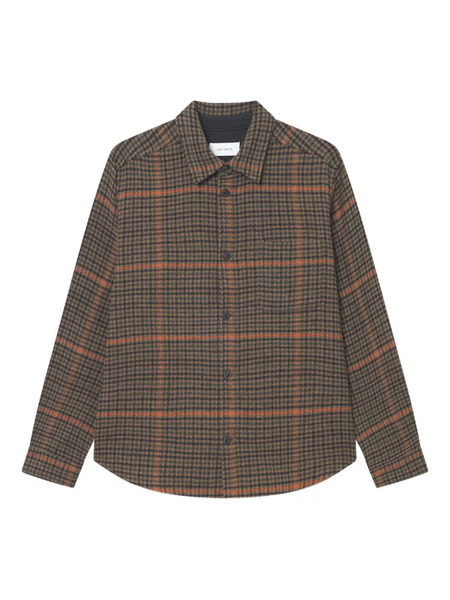  Les Deux Houndstooth Check Shirt - Brown 