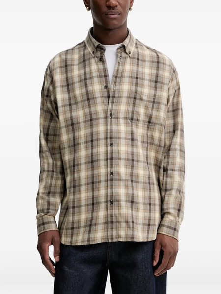  Les Deux Kent Check-pattern Shirt - Neutrals 